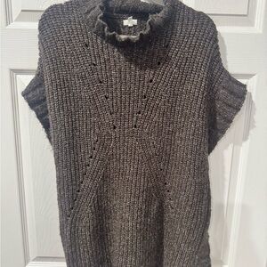 Aerie Dark Brown Cowl Neck Sweater